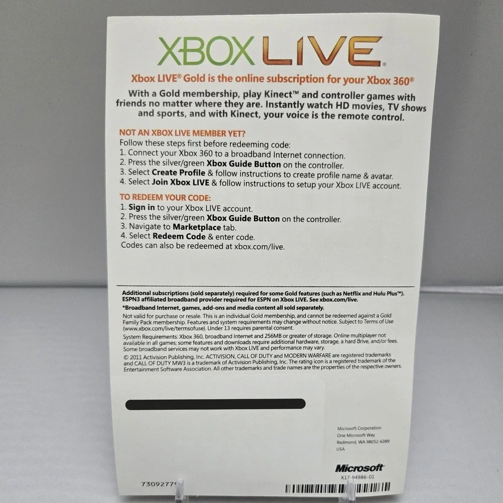 Call of Duty Ghosts & COD Modern Warfare 3 Bundle‎ - Xbox360 - 2 Games Tested